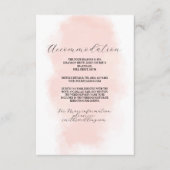 宿泊施設 ウェディング 水彩画 桃 洗う エンクロージャーカード (正面)