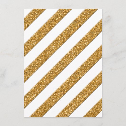 宿泊施設Script Forever in Love金ゴールドグリッター エンクロージャーカード (裏面)