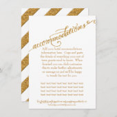 宿泊施設Script Forever in Love金ゴールドグリッター エンクロージャーカード (正面/裏面)