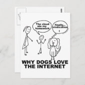 宿題おもしろい食べの冗談 ポストカード (正面/裏面)