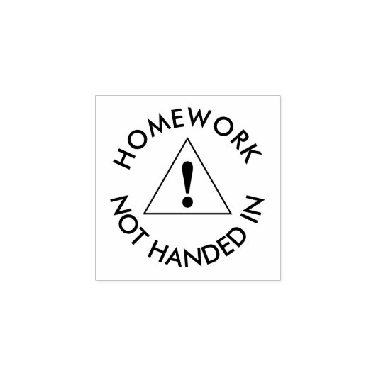 宿題が提出されない先生 ラバースタンプ (インプリント)