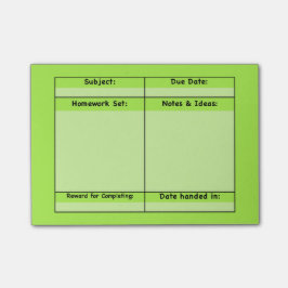 宿題のプロジェクトのポスト・イット ポストイット