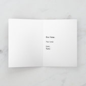 宿題の折り畳みグリーティングカード カード (内部)