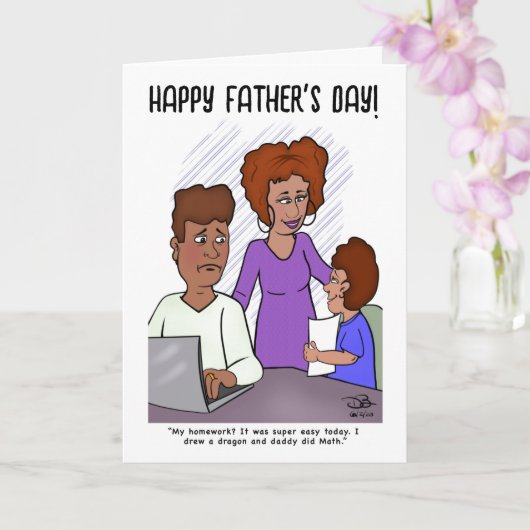 宿題の折り畳みグリーティングカード カード (蘭)