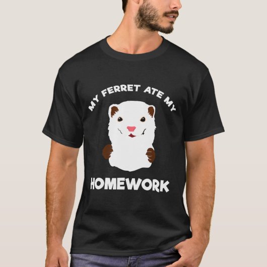 宿題の言い訳 – 私の食べ熱い宿題 Tシャツ (正面)