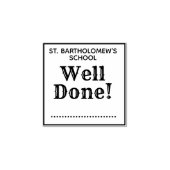 宿題を書き込んだ学校の先生 ラバースタンプ (インプリント)