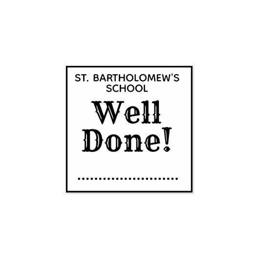 宿題を書き込んだ学校の先生 ラバースタンプ (インプリント)