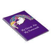 宿題をMy Uni食べが猫に ノートブック (右側)