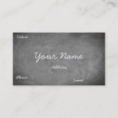 宿題アシスタンスシャルボードタイポグラフィ 名刺 (裏面)