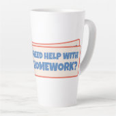 宿題救済が必要か？ カフェラテマグ (右アングル)