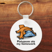 宿題食べのディスク キーホルダー (正面)