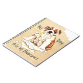 宿題食べをブルドッグ ノートブック (左側)