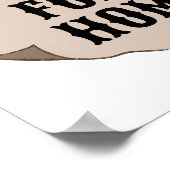 宿題食べ物の犬の写カスタム真を望む ポスター (角)