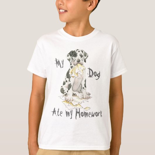 『宿題食べ』 Tシャツ (正面)