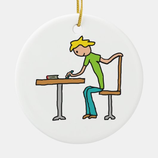 宿題 セラミックオーナメント (正面)