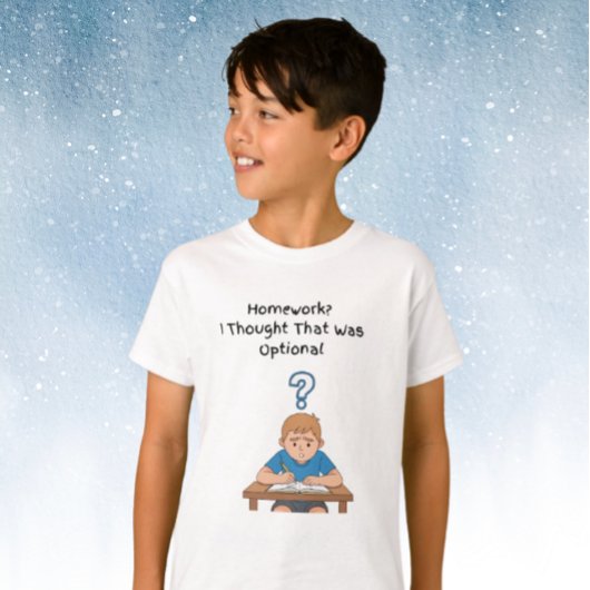 宿題？少年と一緒ならオプションだと思ってた Tシャツ