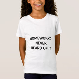 宿題? 知らないね Tシャツ