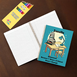 宿題： 7時間の学校では十分ではなかったからだ ノートブック