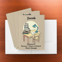 宿題： 7時間の学校では十分ではなかったからだ