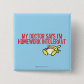 宿題Intollerant 缶バッジ (正面)