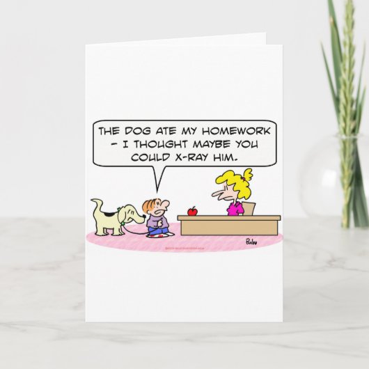 宿食べ題のX線 カード (正面)