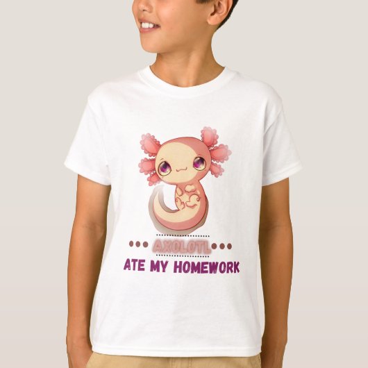 宿食べ題Tシャツをアクソルト Tシャツ (正面)