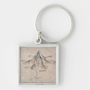 寂しい山のシンダリンの地図 キーホルダー