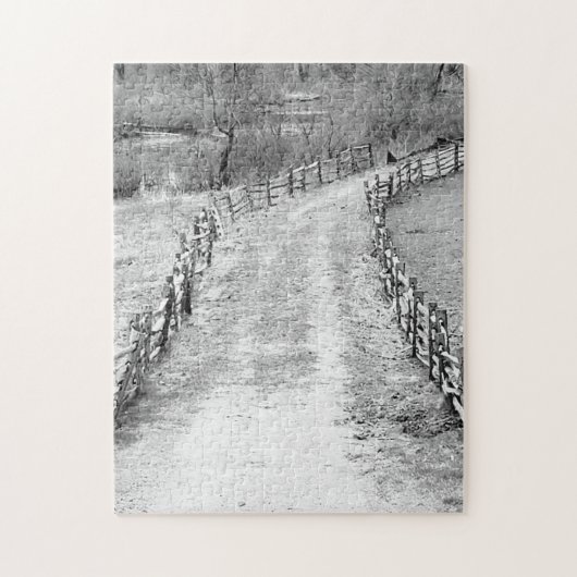 寂しい道 ジグソーパズル (縦)