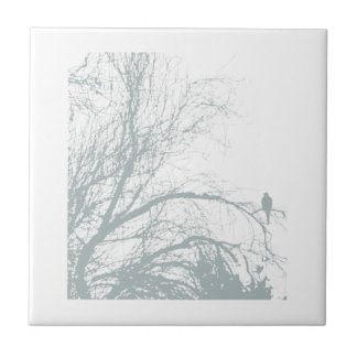 寂しい鳩、水 タイル