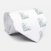 寂しい鳩、水 ネクタイ (ロール)