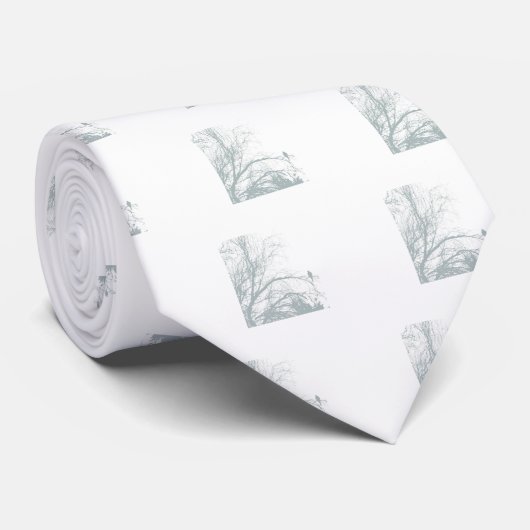 寂しい鳩、水 ネクタイ (ロール)