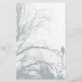 寂しい鳩、水 便箋