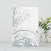 寂しい鳩、水 便箋 (スタンド正面)