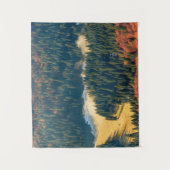 寂し転がい秋の野原に霧がかかっている タペストリー (正面)