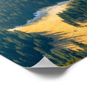 寂し転がい秋の野原に霧がかかっている ポスター (角)