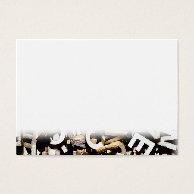 寄せ集め木製の文字 (正面)