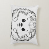 寄せ集め枕 – かわいらしいハリネズミ アクセントクッション (裏面(縦))