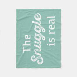 寄り添いは実在ティール（緑がかった色）シェブロンおもしろい フリースブランケット