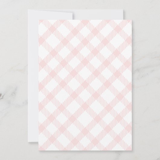 寄り添いクマ赤ちゃんシャワービンゴゲーム招待状 招待状 (裏面)