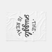 寄り添い実在だ フリースブランケット (正面(横))