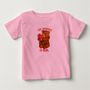 寄り添い実在はハートだ ベビーTシャツ