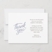 寄り添い実在は出産案内カード (裏面)