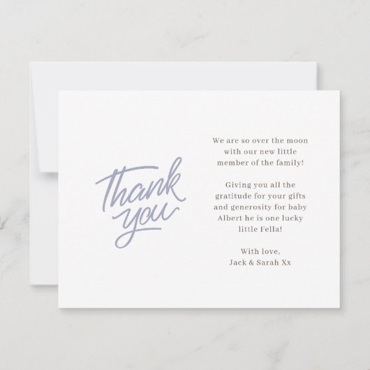 寄り添い実在は出産案内カード (裏面)