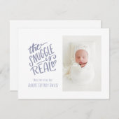 寄り添い実在は出産案内カード (正面/裏面)