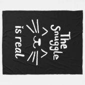 寄り添い実在は白い フリースブランケット (正面(横))