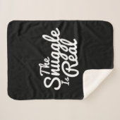 寄り添う人はユーモア実在がある シェルパブランケット (正面(横))