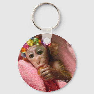 寄り添う猿 キーホルダー