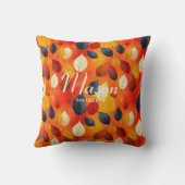 寄り添う紅葉 | 暖かい秋デコール クッション (裏面)