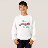 寄り添う者は実在ティール（緑がかった色）とバーガンおもしろいだ Tシャツ (正面フル)