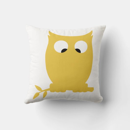 寄り目のフクロウ クッション (裏面)